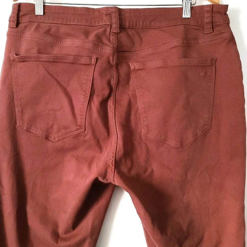 DL1961 X Marianna Hewitt Bridget Cropped High Rise Instasculpt Boot 18W Redwood - Picture 8 of 12